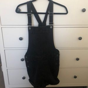 Madewell black overalls